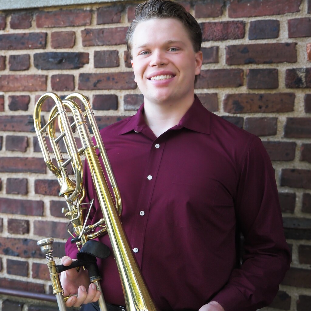 William Saurman, low brass and trombone teacher at the NJ School of Music in Medford