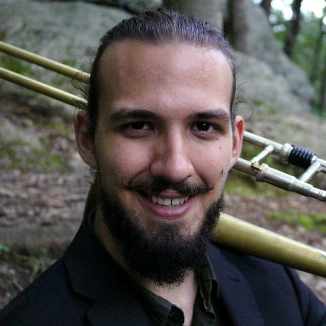 William Saurman, low brass and trombone teacher at the NJ School of Music in Medford